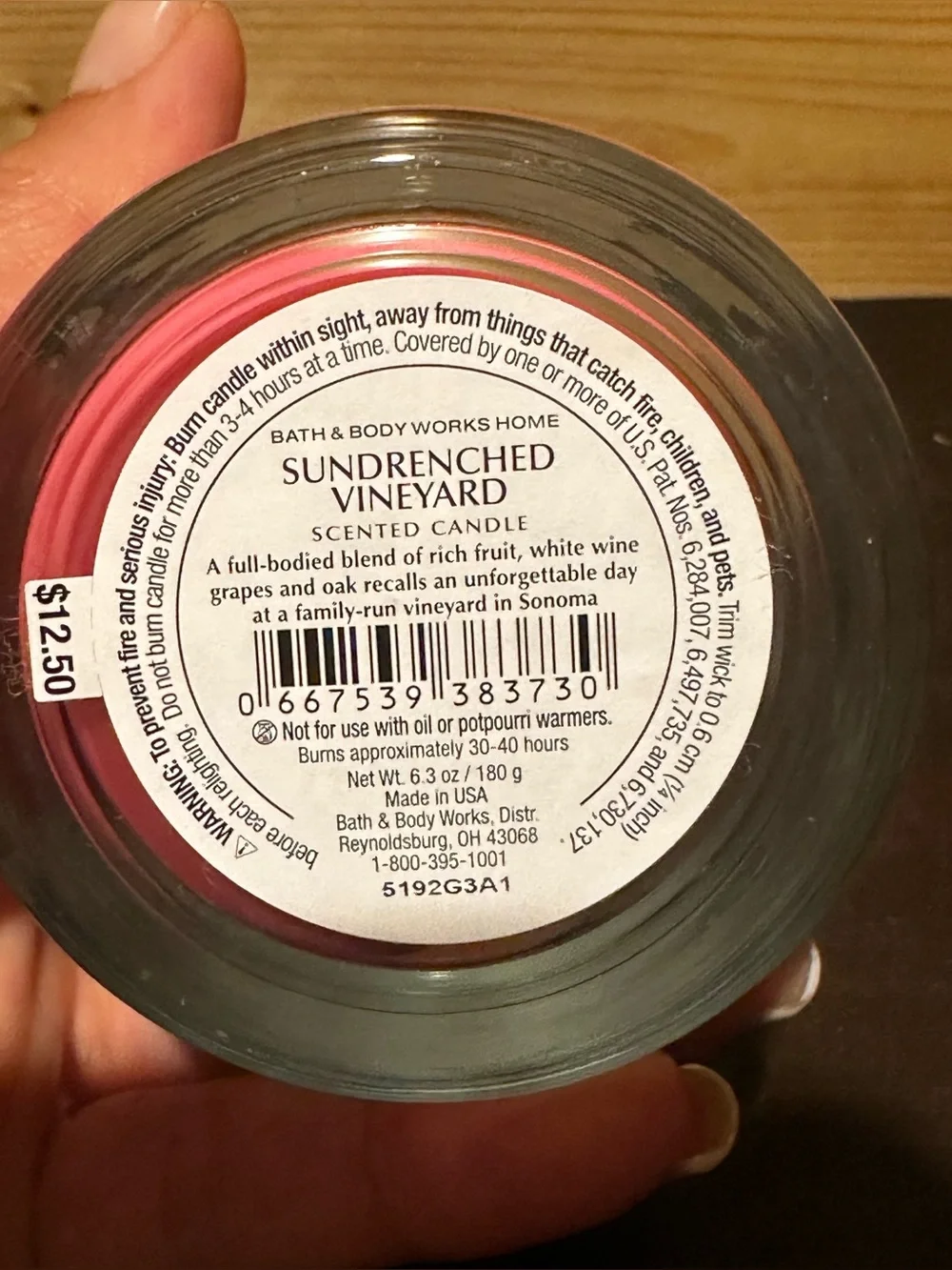 BNWT Bath & Body Works wine scented vintage candles.